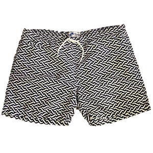 Trunks surf and swim co shorts / Bathing suit, black & white design, Men's XL/TG